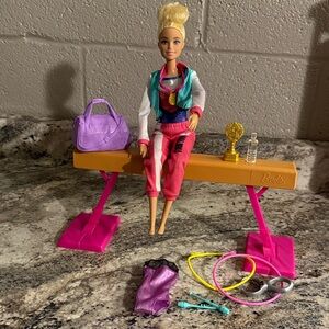 Barbie Colorful Gymnastics Set with Pink and Purple